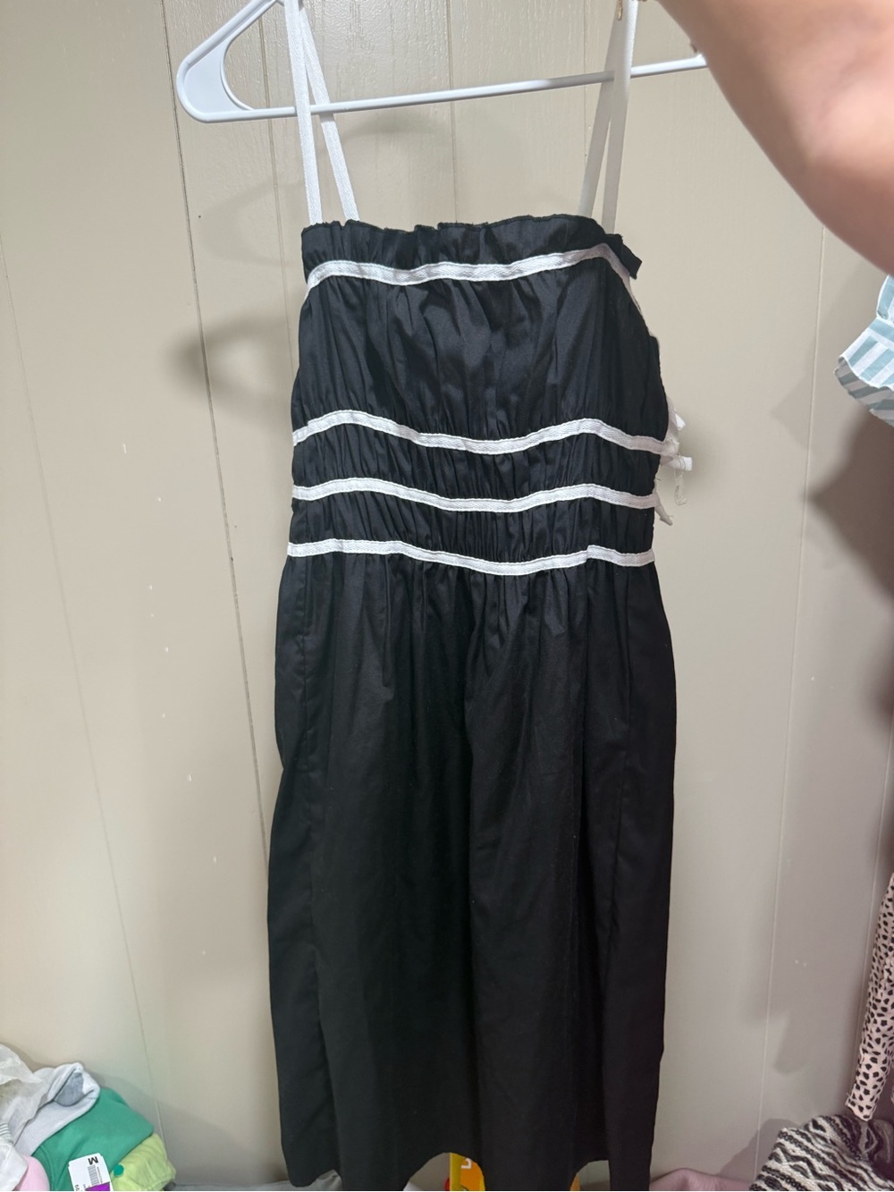 Hesperus Women’s Black Dress with White Trim